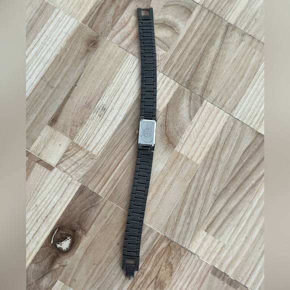 Seiko Ladies Watch Unique Two Tone Bracelet White Rectangular Dial - Picture 11 of 15